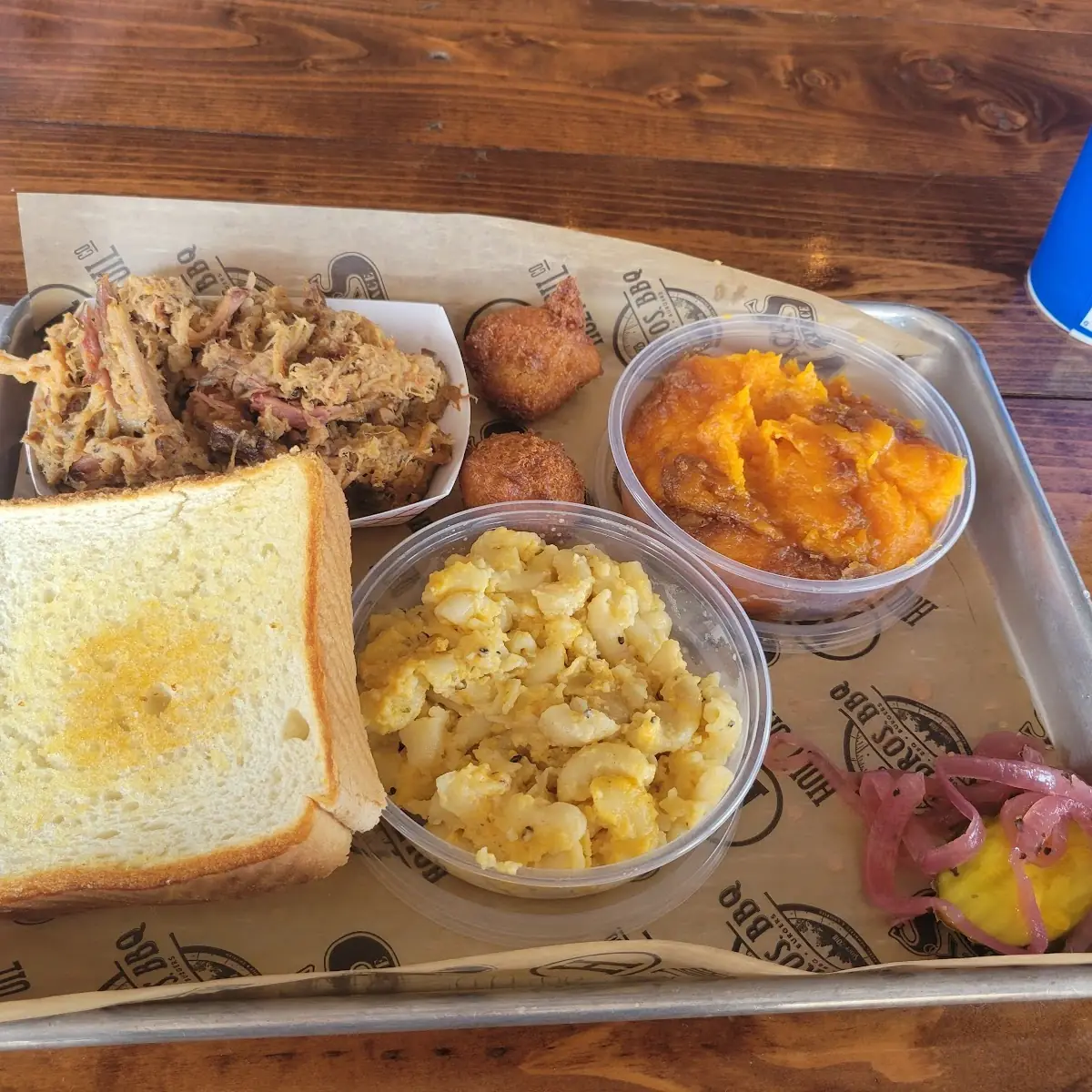 Pulled Pork Mac and Cheese Sweet Potato