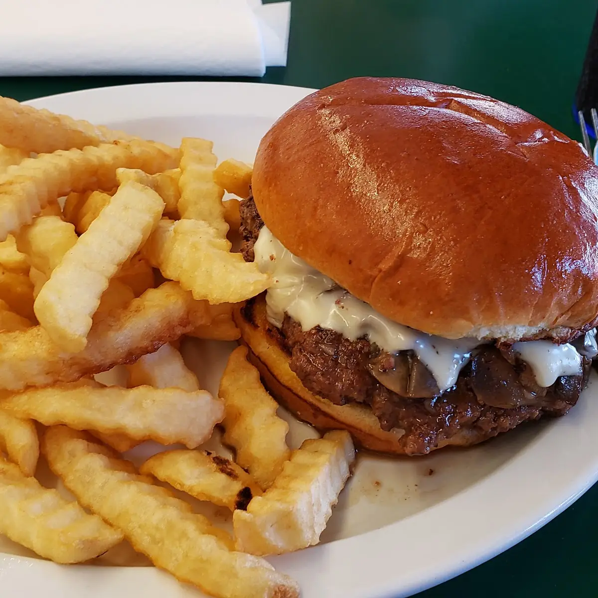 Mushroom & Swiss Burger