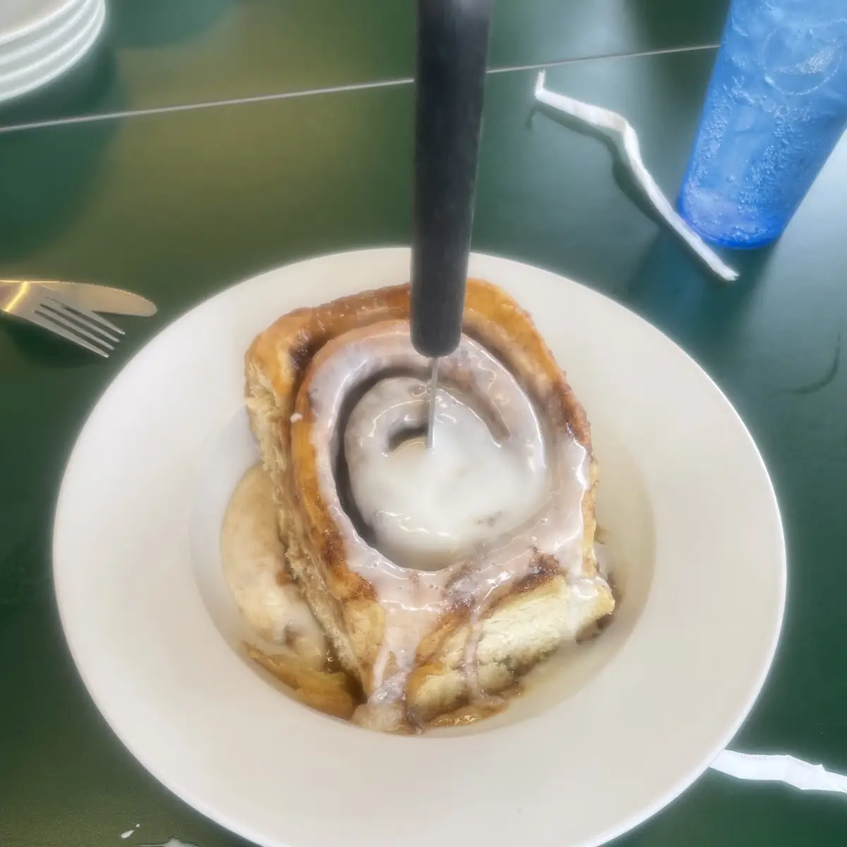 The Biggest Cinnamon Roll at the Lake