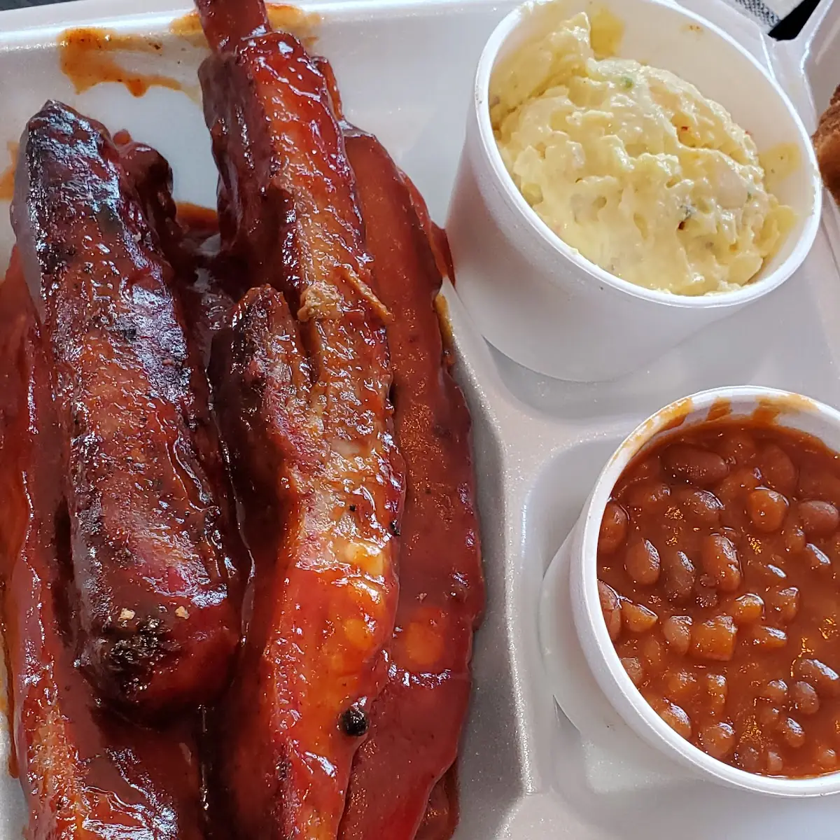 Ribs and Baked Beans