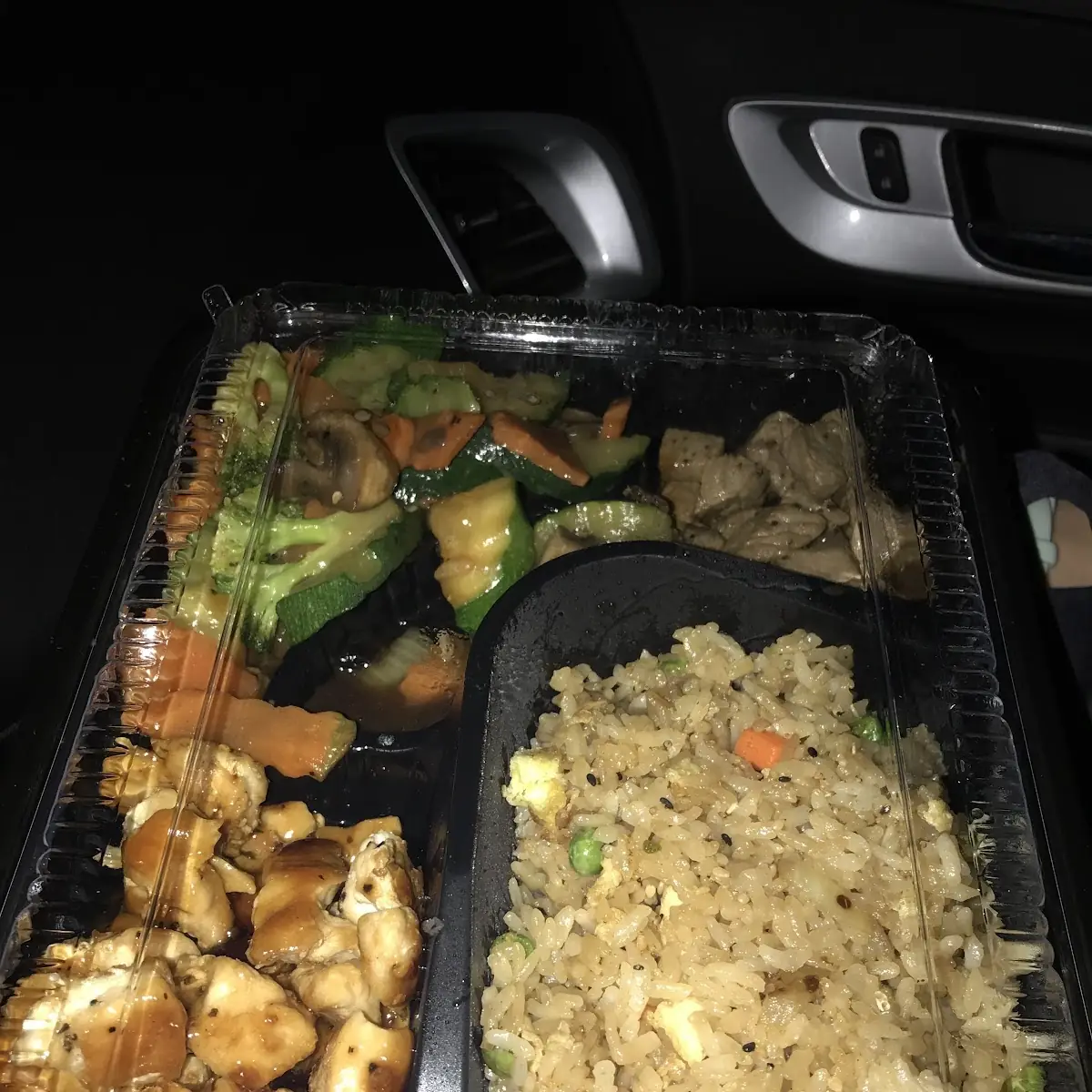Ginger Dressing Salad and Miso Soup