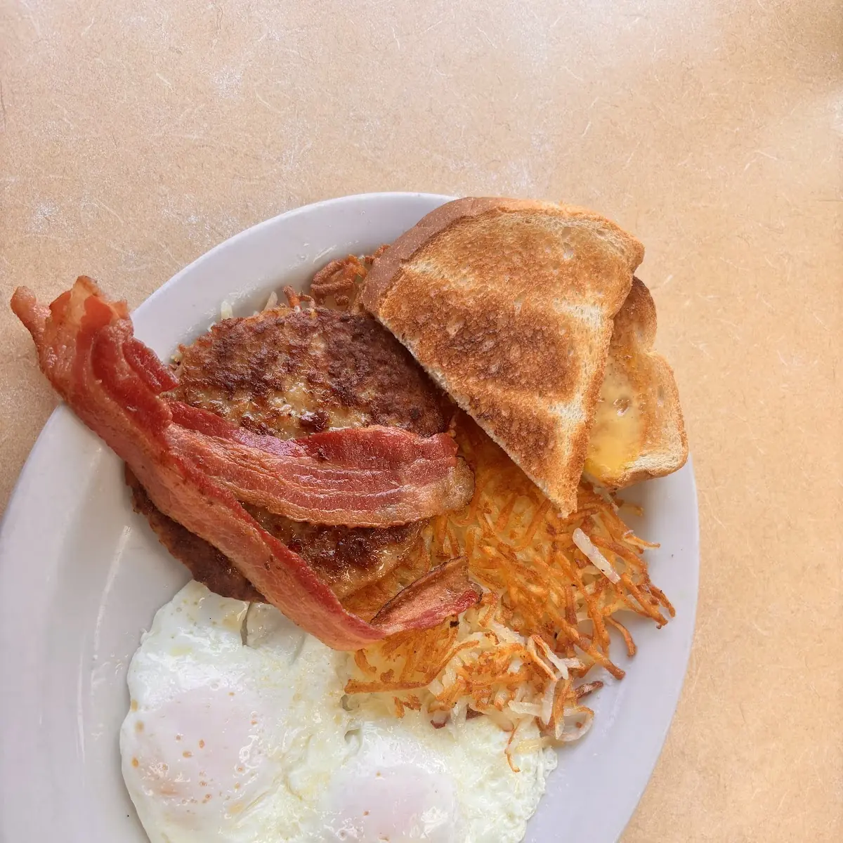 Bacon and Two Eggs