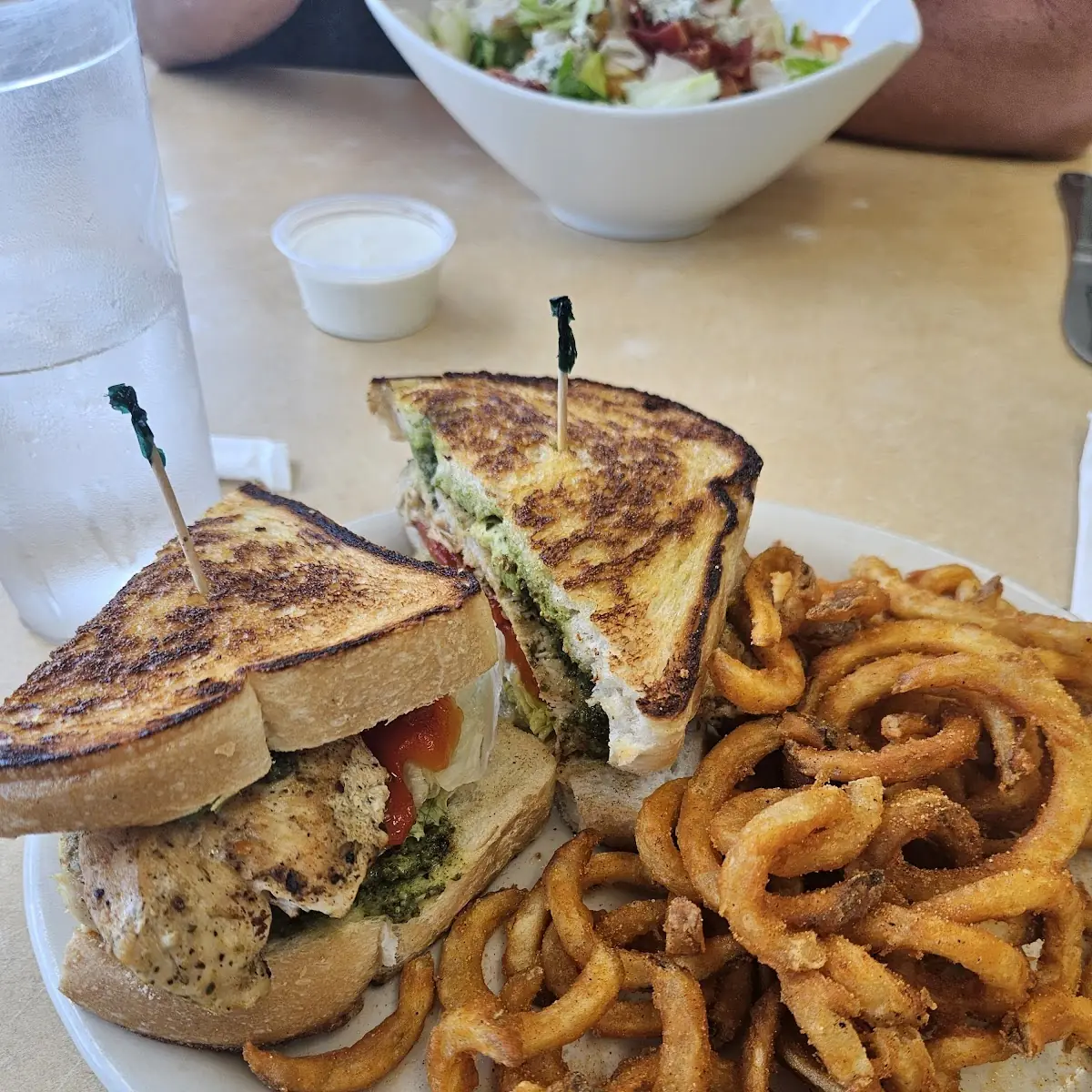 Grilled Chicken Pesto Sandwich