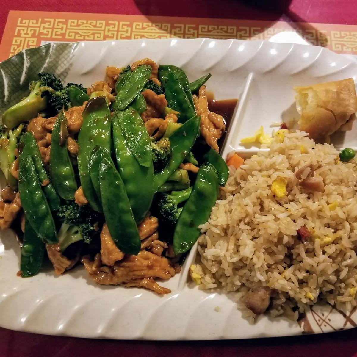 Steamed Chicken with Snow Peas