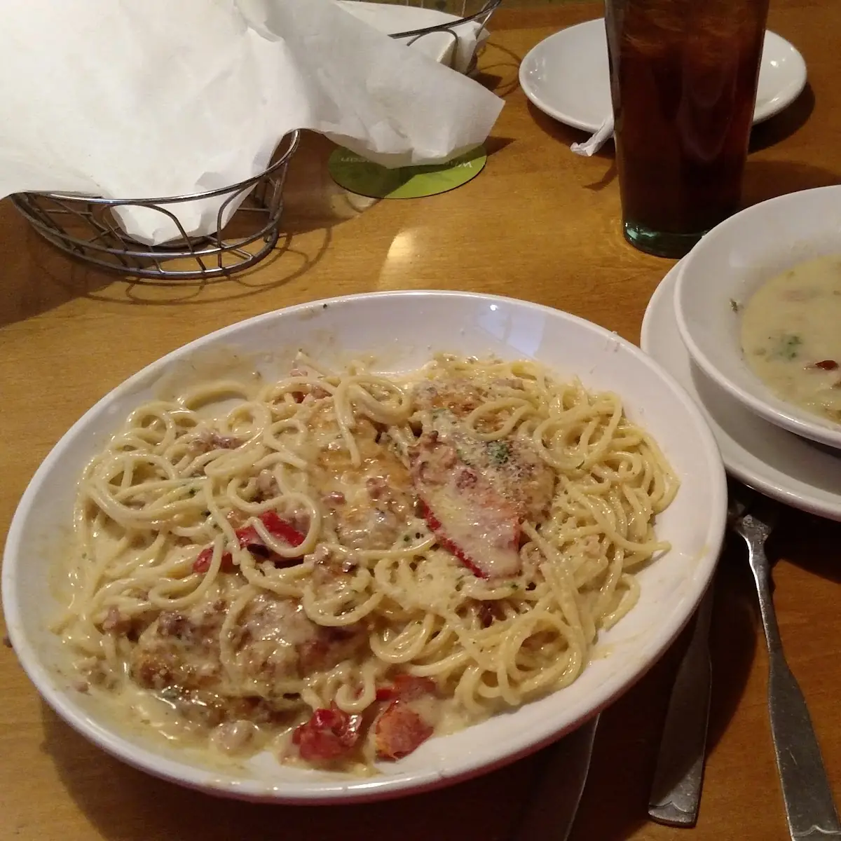 Chicken & Shrimp Carbonara