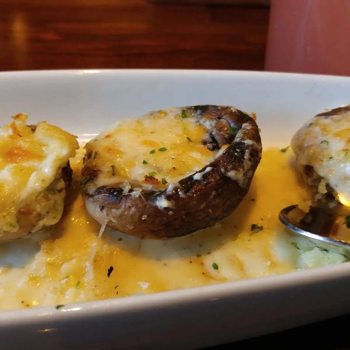 White Cheddar Stuffed Mushrooms