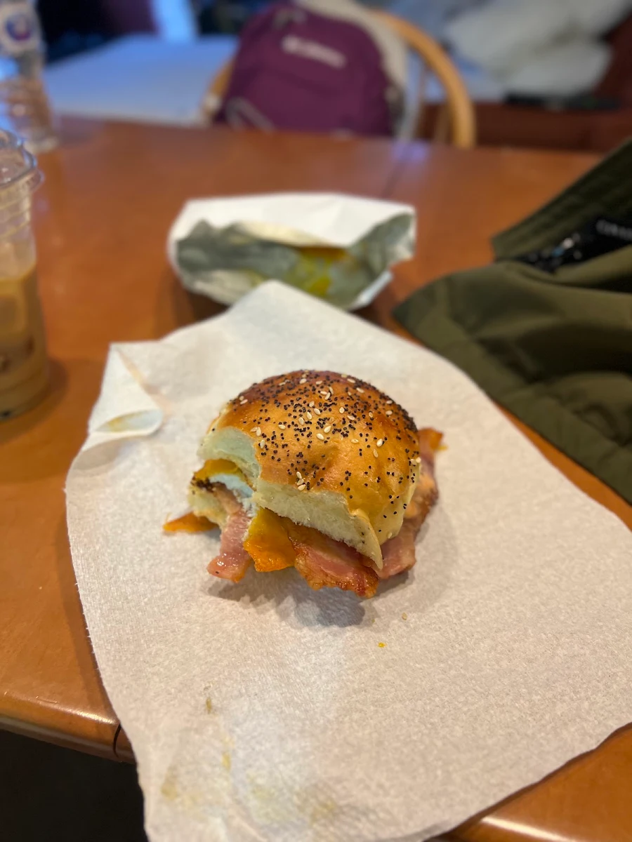Bacon Cheese and Egg Sandwich