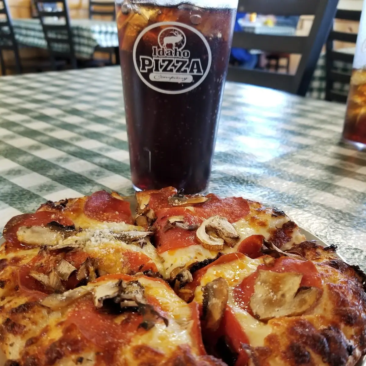 Personal Pizza with Pepperoni and Mushrooms