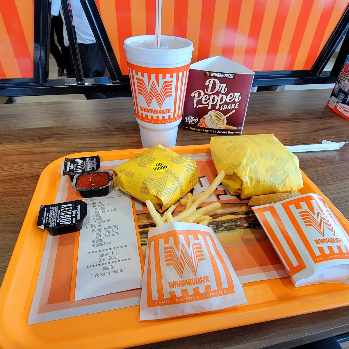 Double Cheeseburger and Jr Cheeseburger