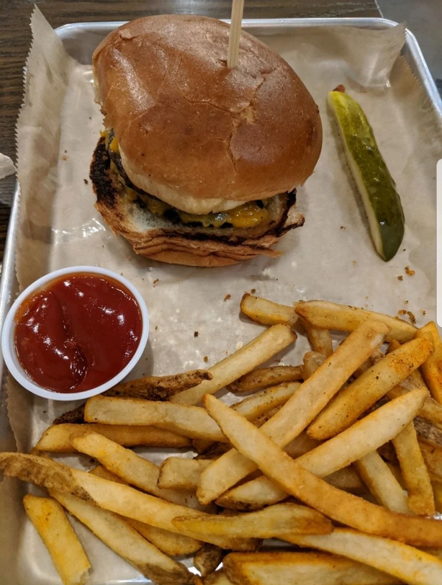Double Cheeseburger and Fries