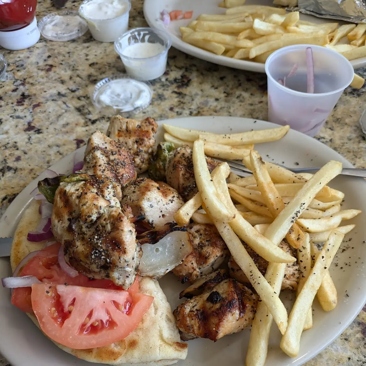 Double Chicken Kebab Dinner
