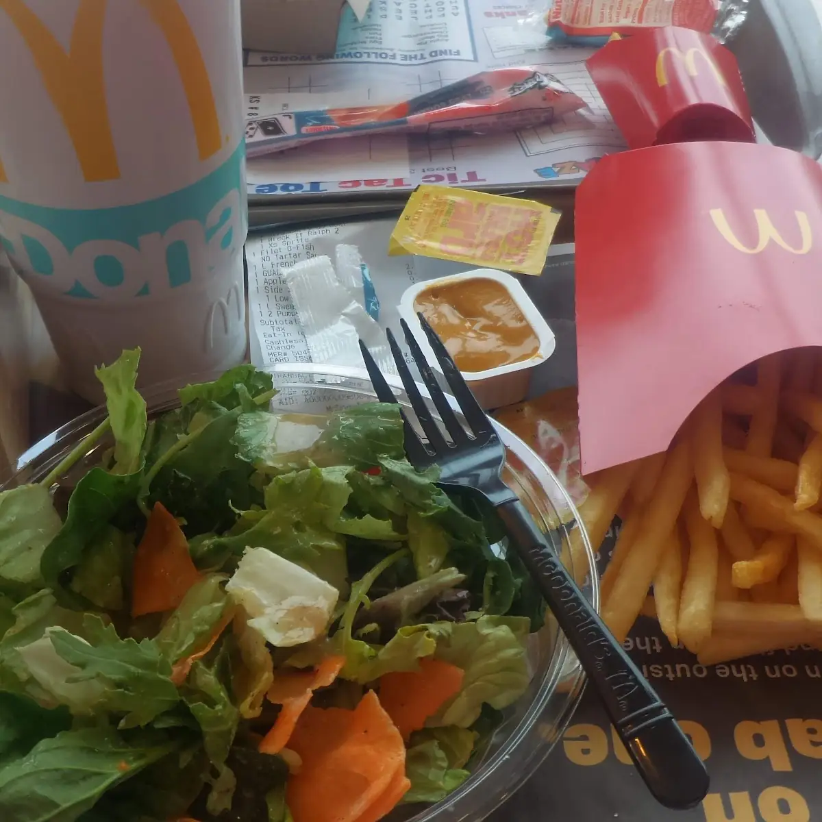 Side Salad and Fries