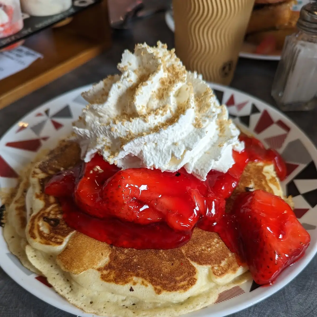 Strawberry Cheesecake Pancakes