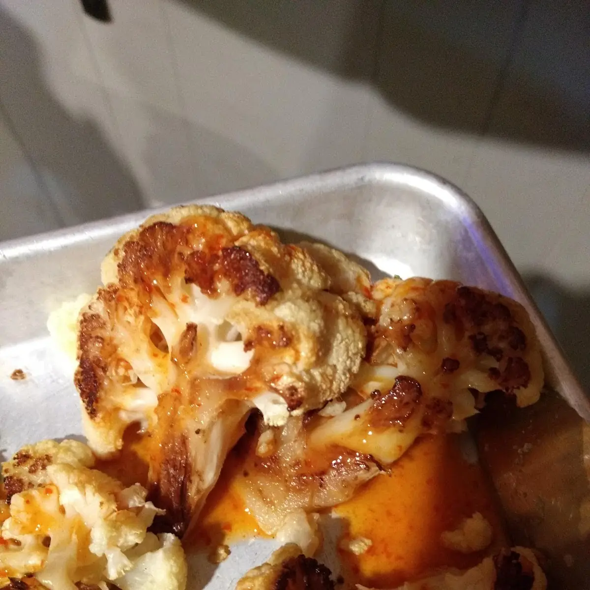 Roasted Cauliflower with Hot Sauce