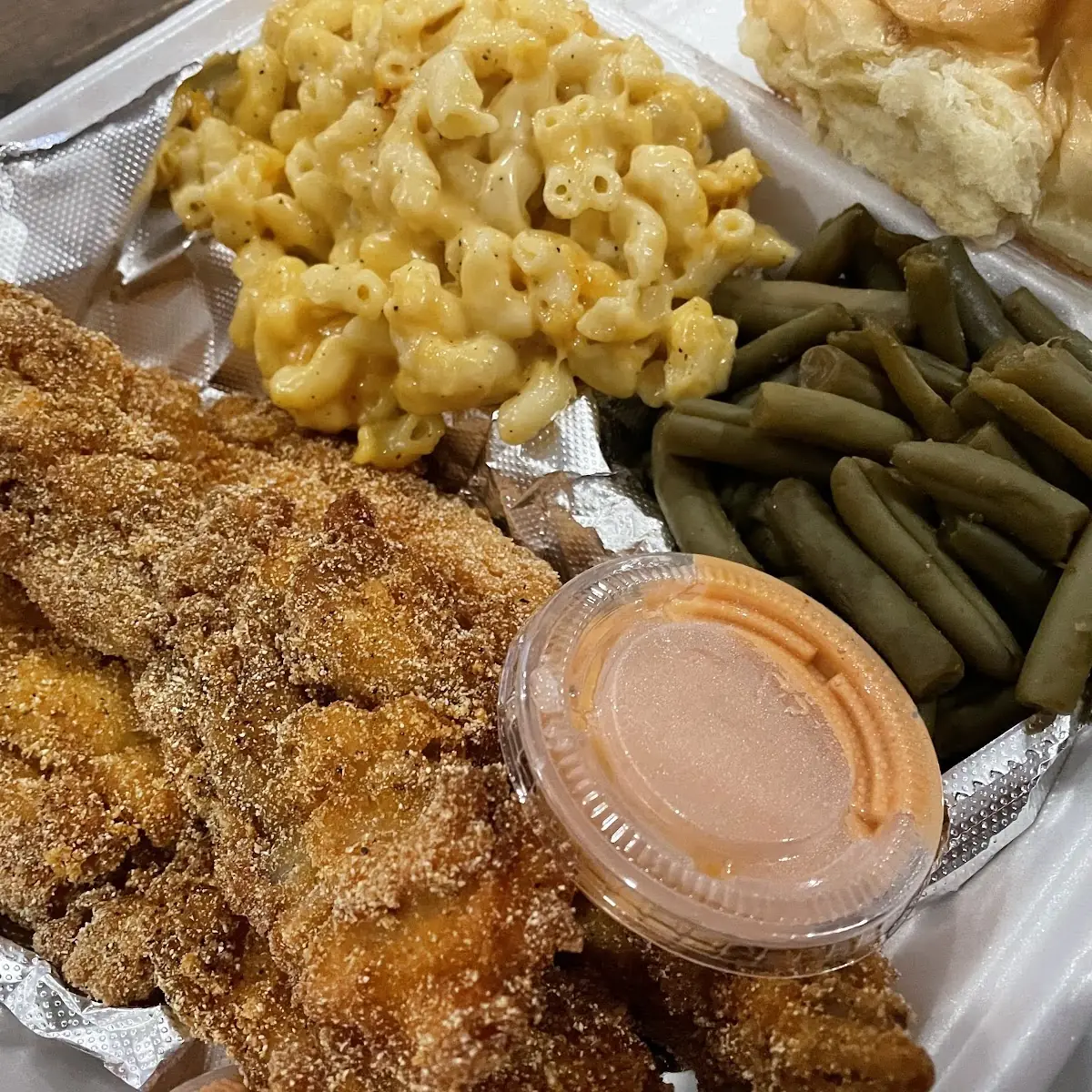 String Beans and Mac and Cheese