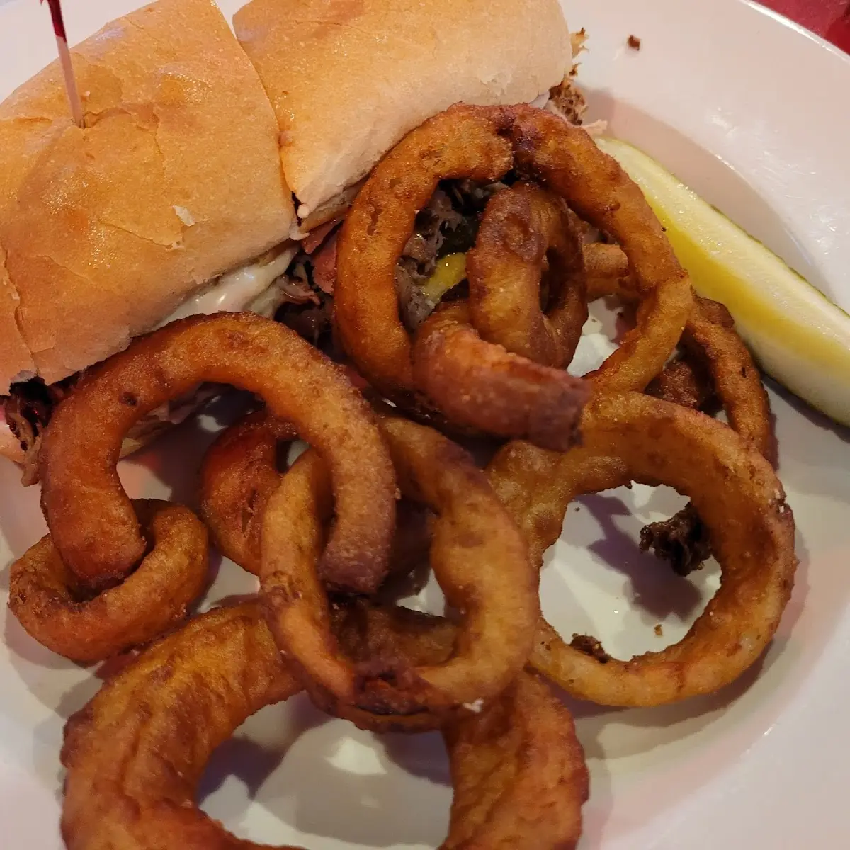 Cuban with Onion Rings