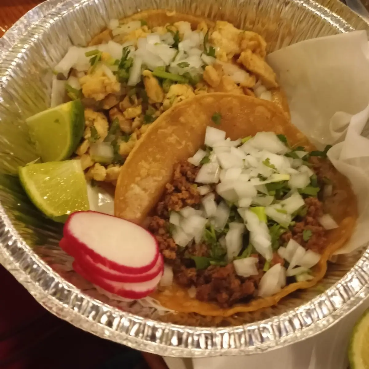 Chicken Taco and Beef Taco