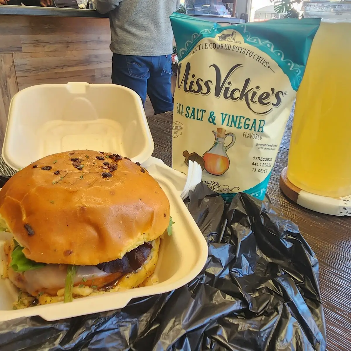 Teriyaki Salmon Burger