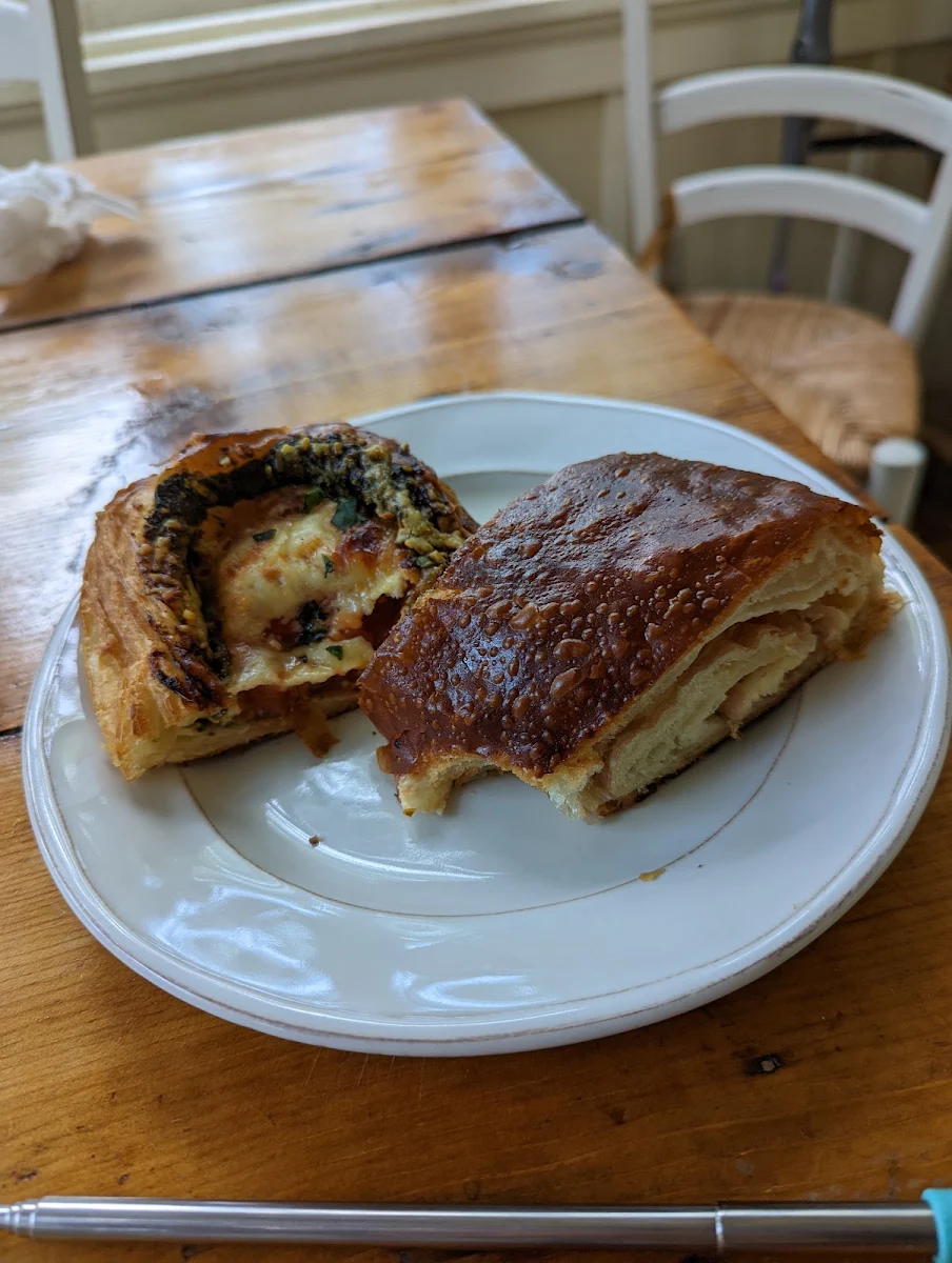 Prosciutto Gouda Croissant and Tomato Basil Mozzarella Croissant