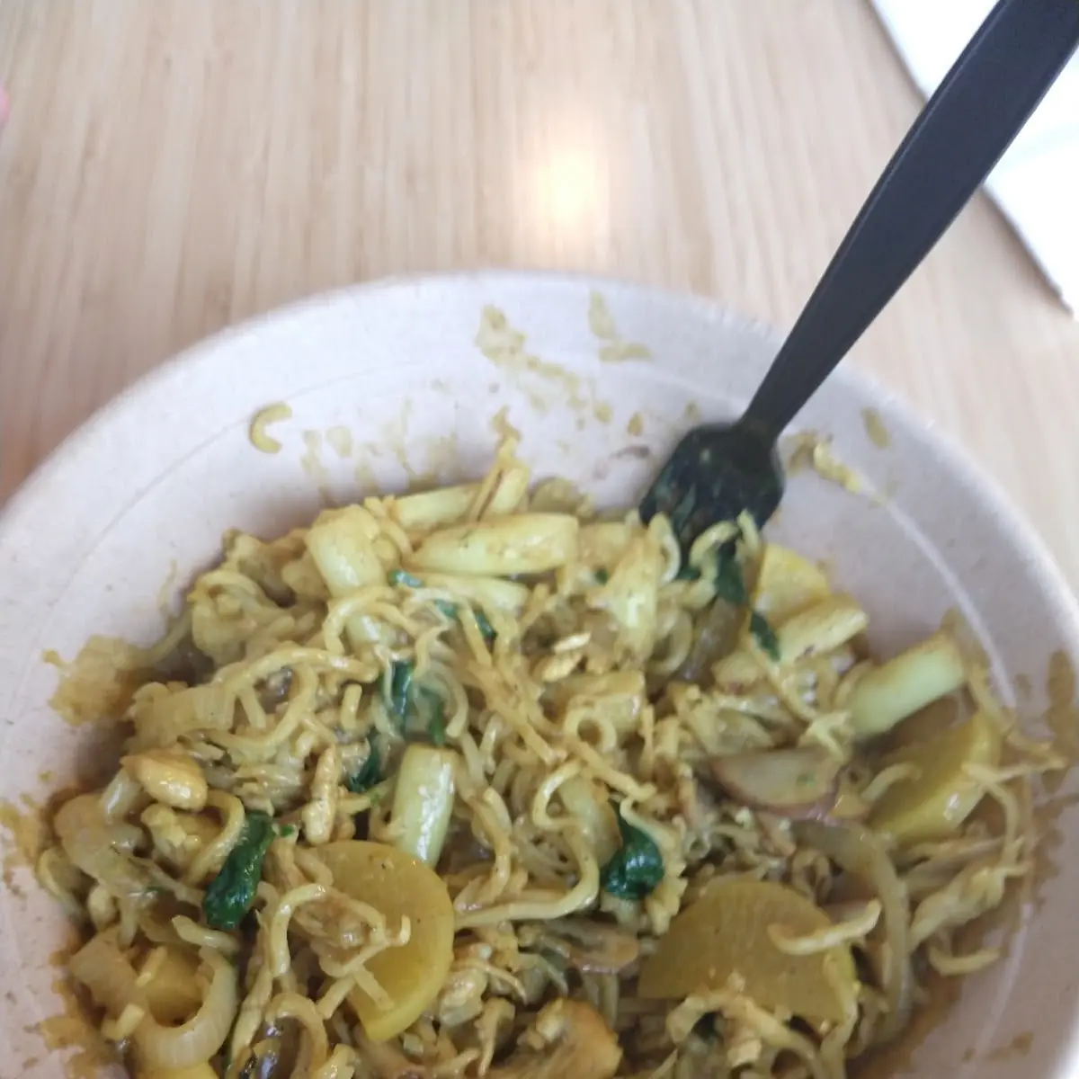 Curry with Chicken Noodles and Veggies
