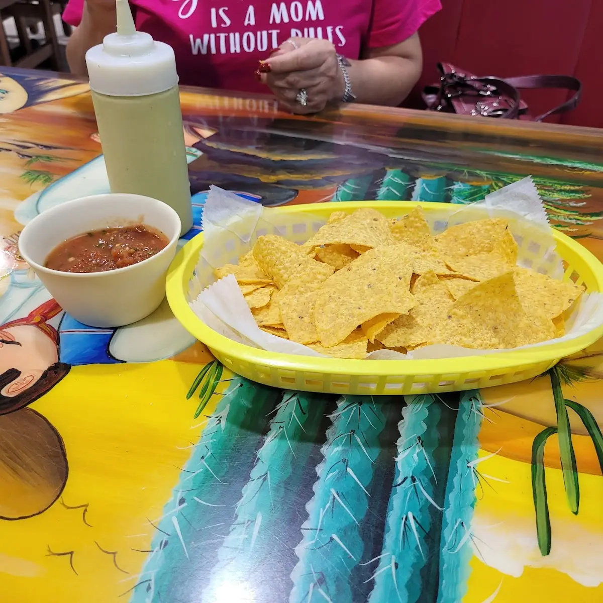 Chips Salsa and Queso