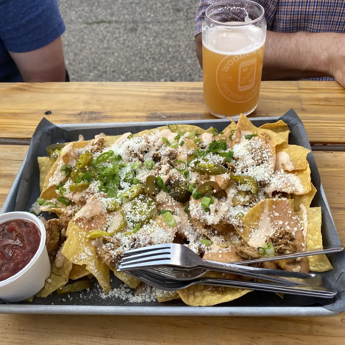 Queso Chicken Nachos