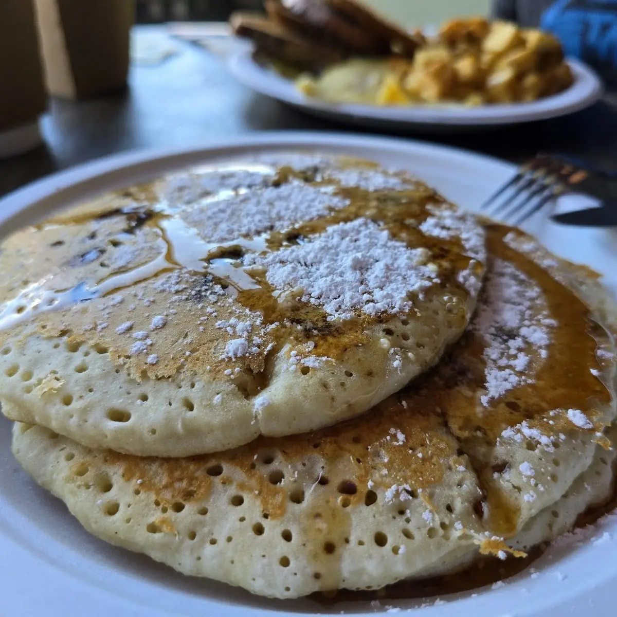 Maple Syrup Chocolate Chip Pancakes