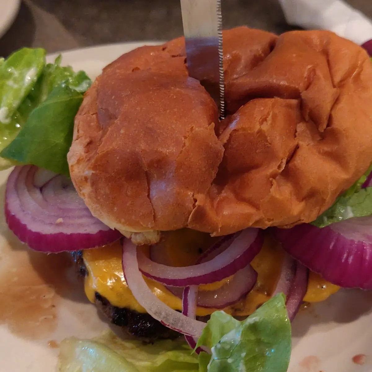 Well Done Cheeseburger