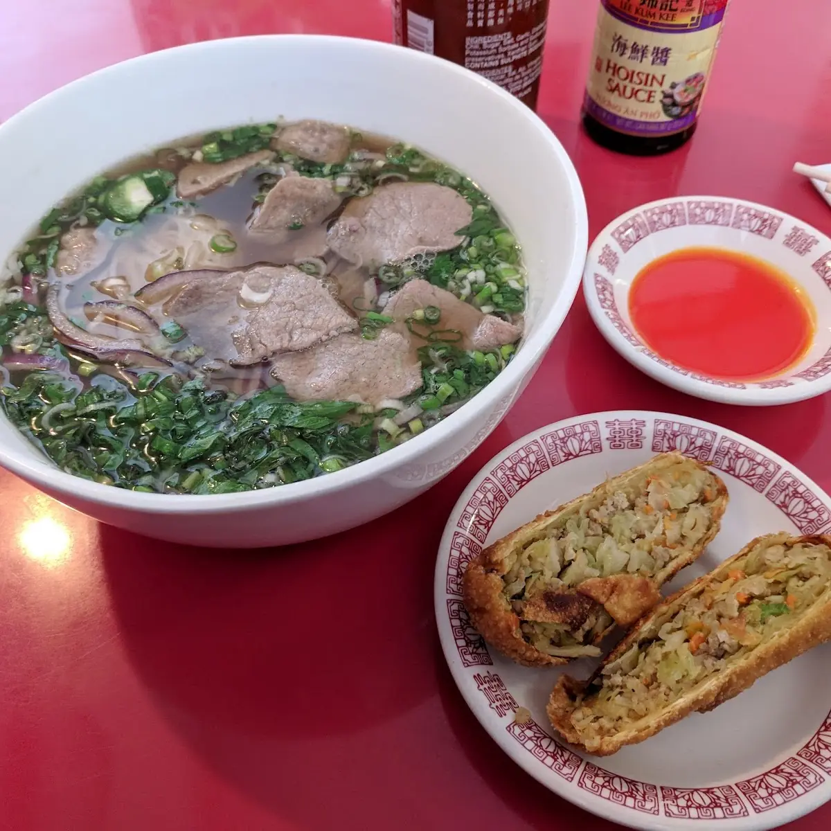 Egg Roll and Pho