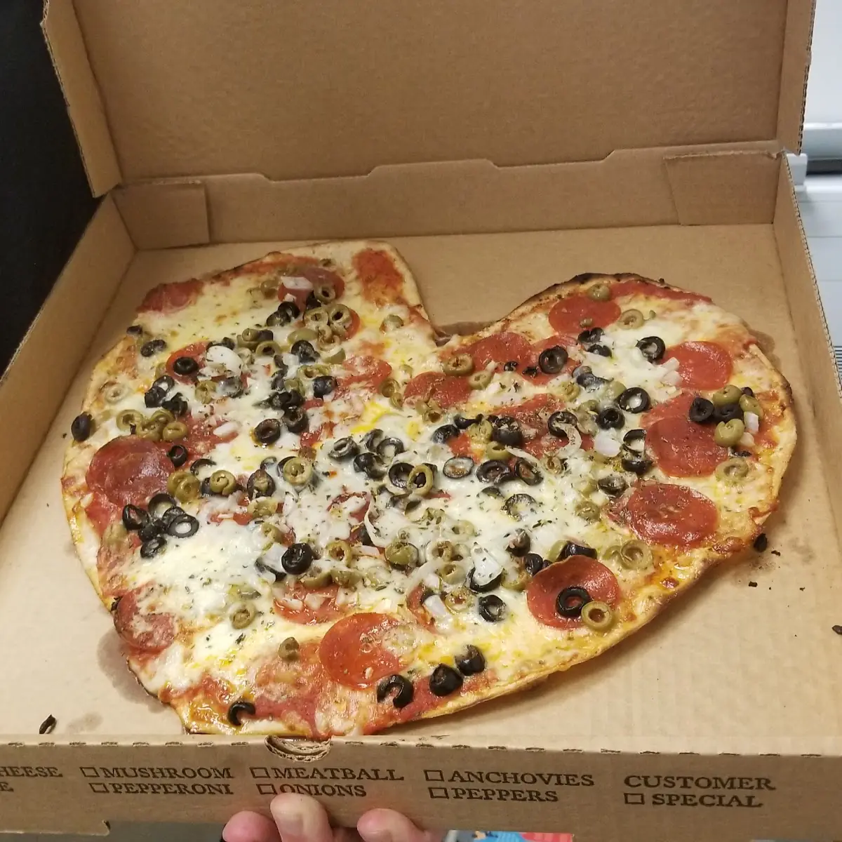 Heart-Shaped Pizza