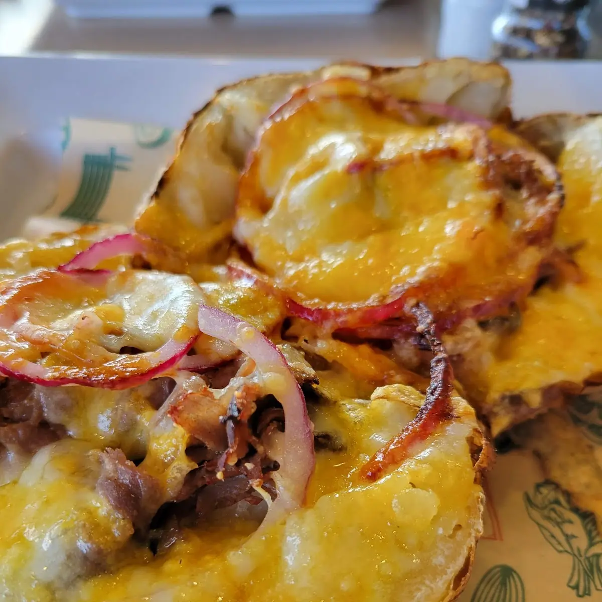 Baked Potato with Beef and Cheese