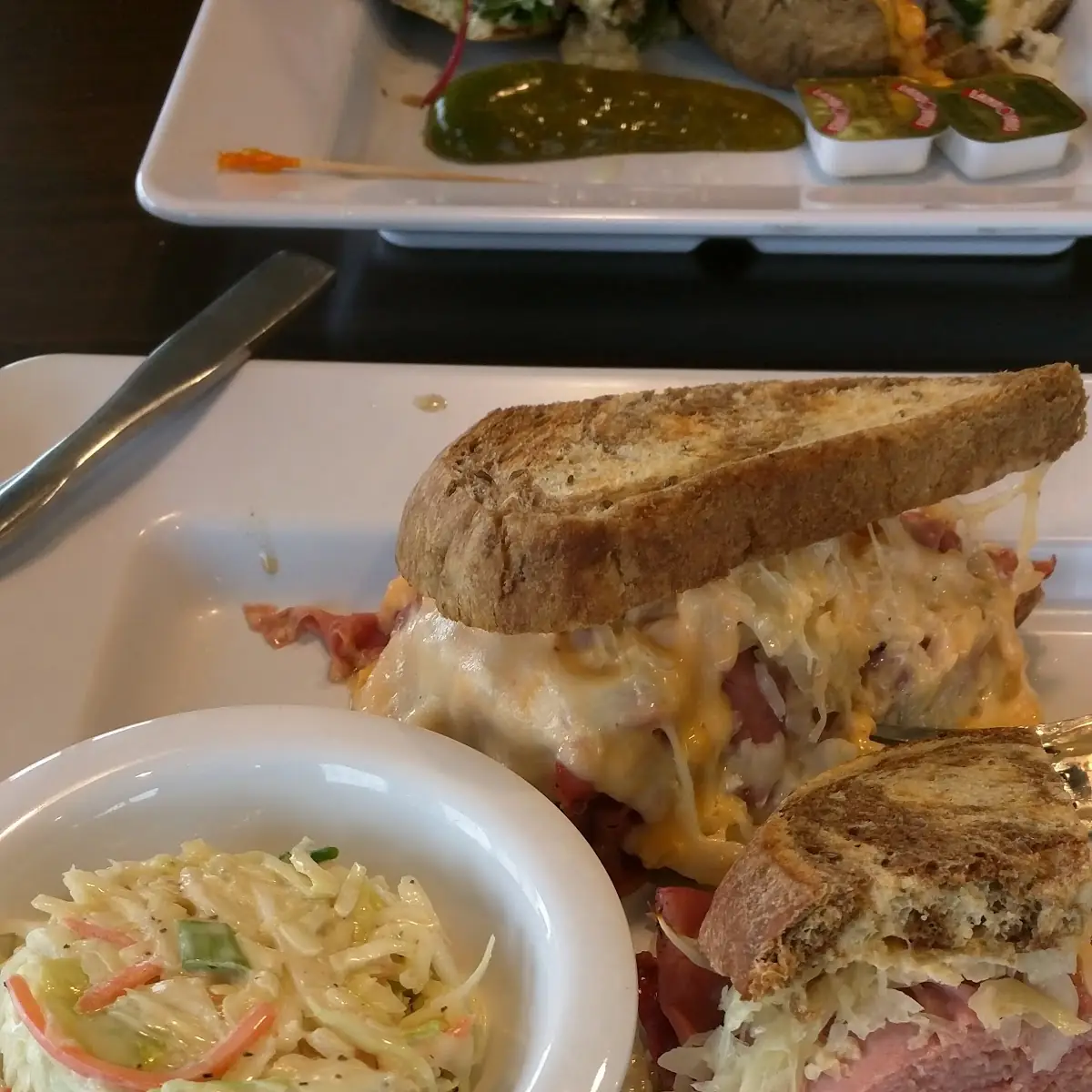 Reuben Sandwich with Coleslaw