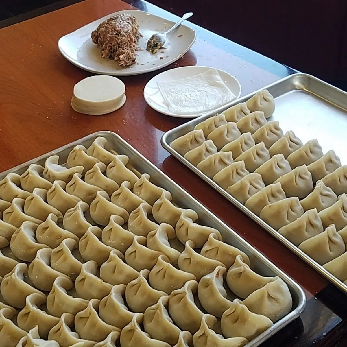 Hand Made Pork & Chive Dumplings