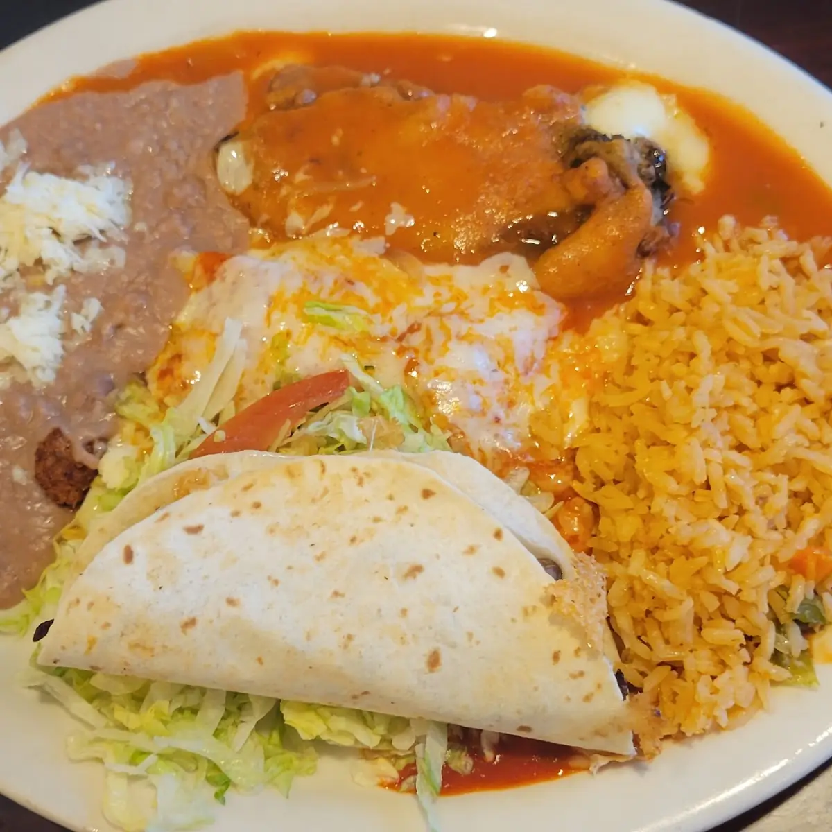 Rice and Refried Beans