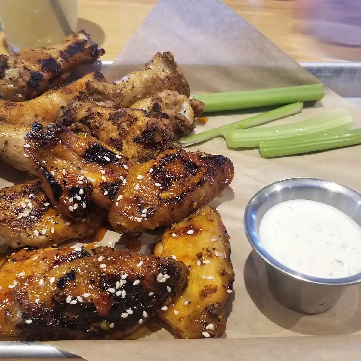 Korean Volcano Wings and Dry Rub Wings