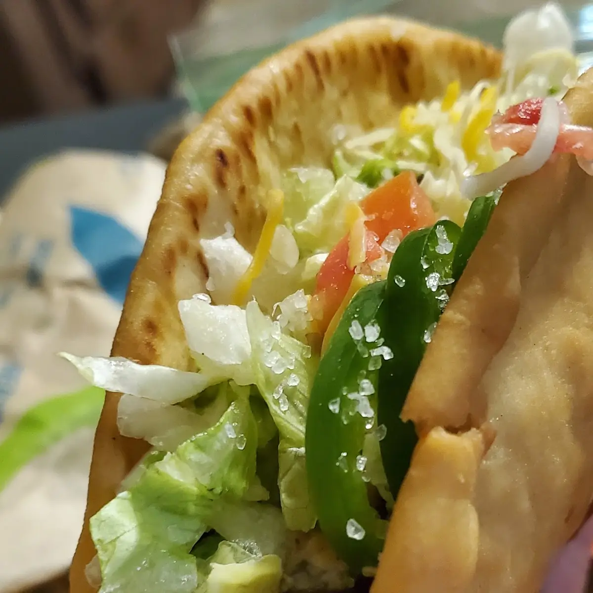 Steak Chalupa Added Fresh Jalapeños