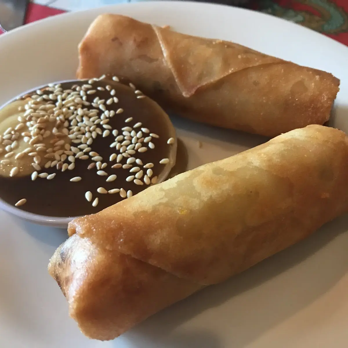 Shrimp Vermicelli with an Egg Roll