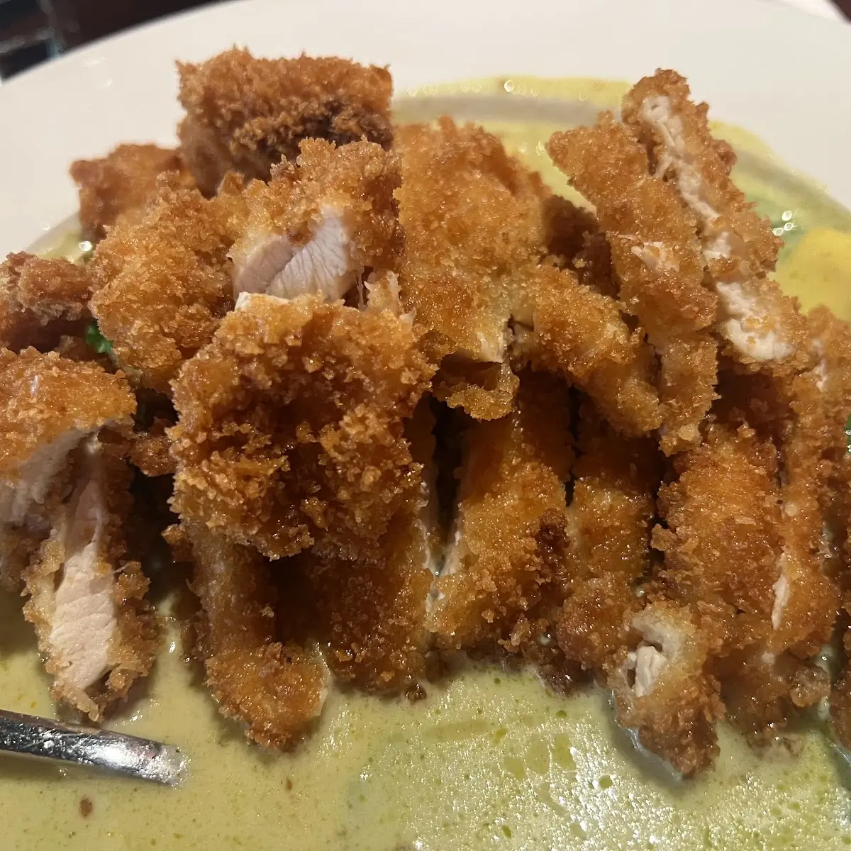 Crispy Chicken Mango Curry