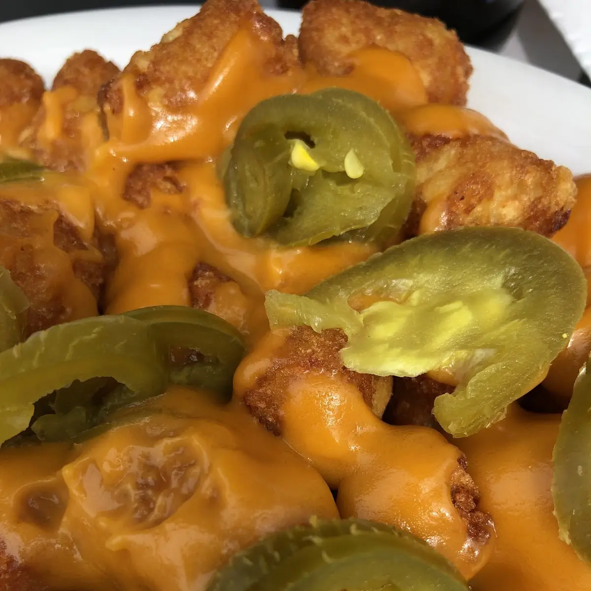 Tater Tots with Cheese Sauce