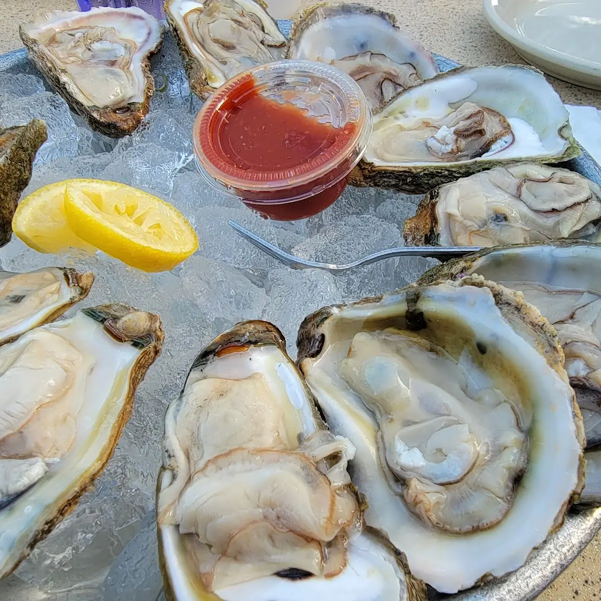 Oysters on the Half Shell Raw or Steamed