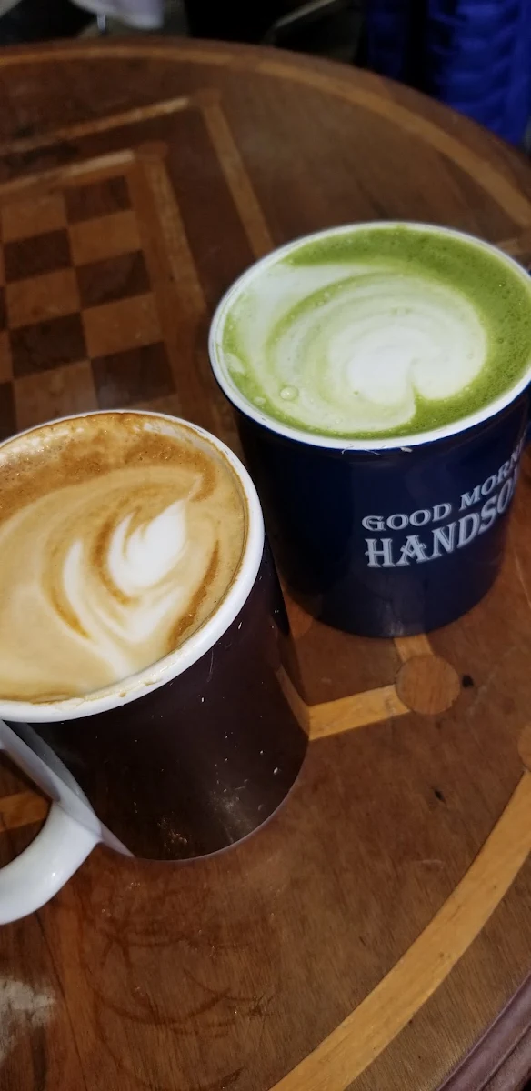 Matcha Latte and Cappuccino