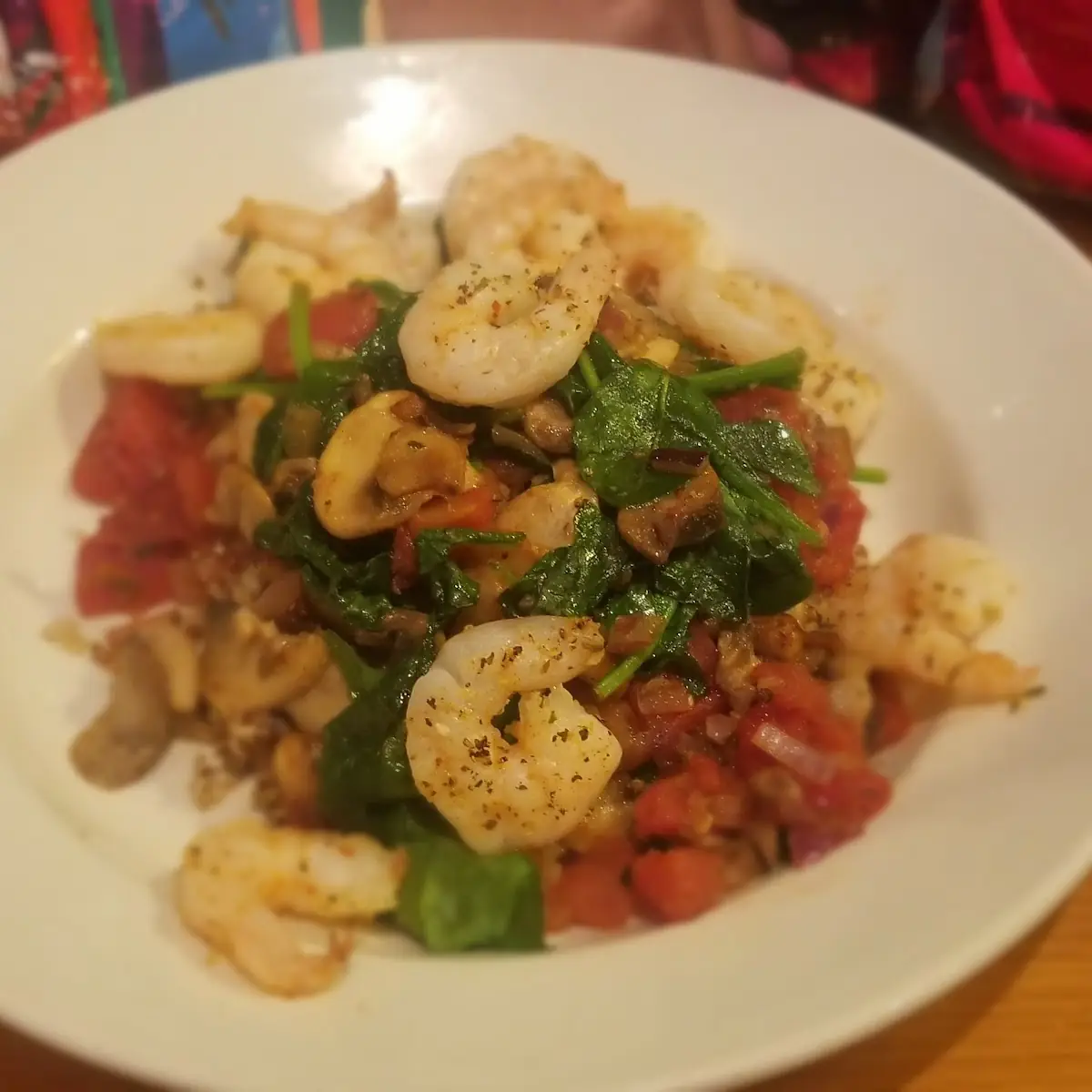 BJ's Brewhouse Protein Bowl with Shrimp