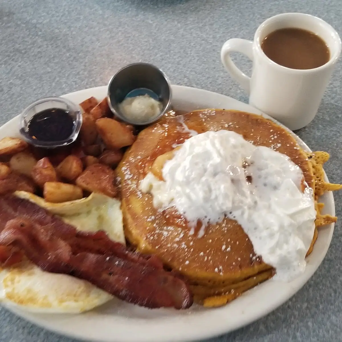 Blueberry Pancakes Breakfast