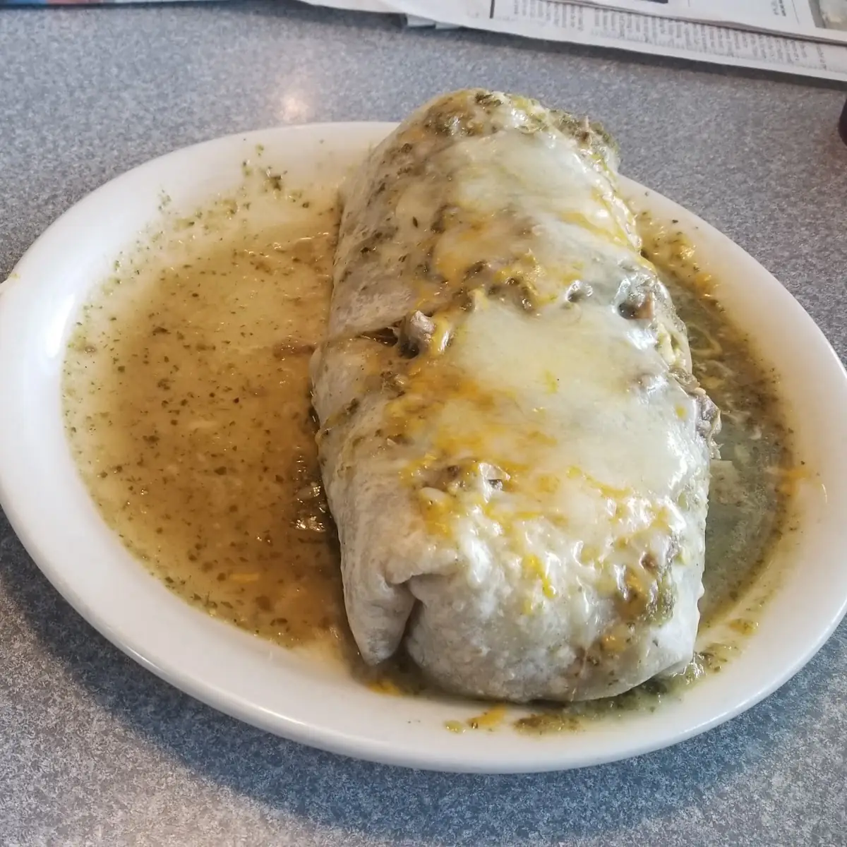 Chile Verde Breakfast Burrito
