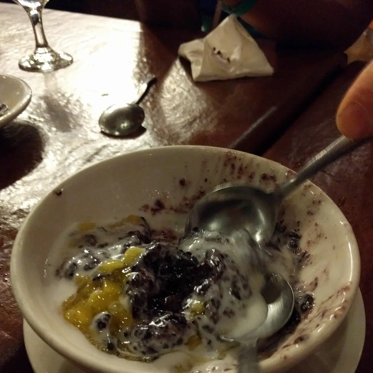 Sticky Rice Pudding with Mango Sauce