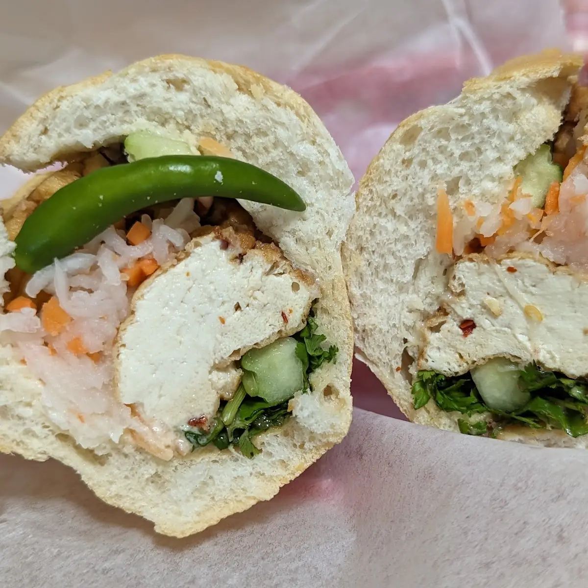 Fried Tofu Banh MI