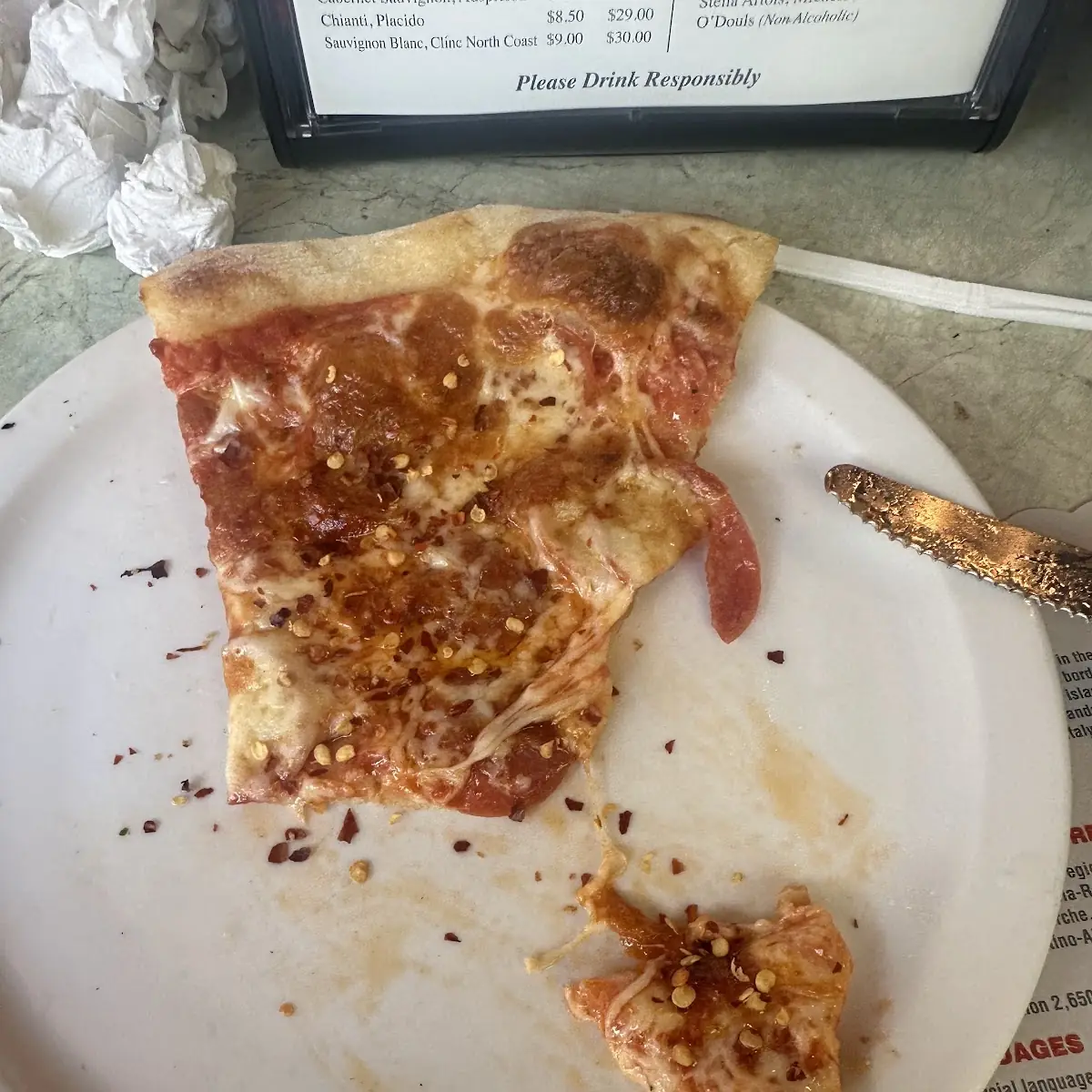 Sausage Pizza Slice with Cheese