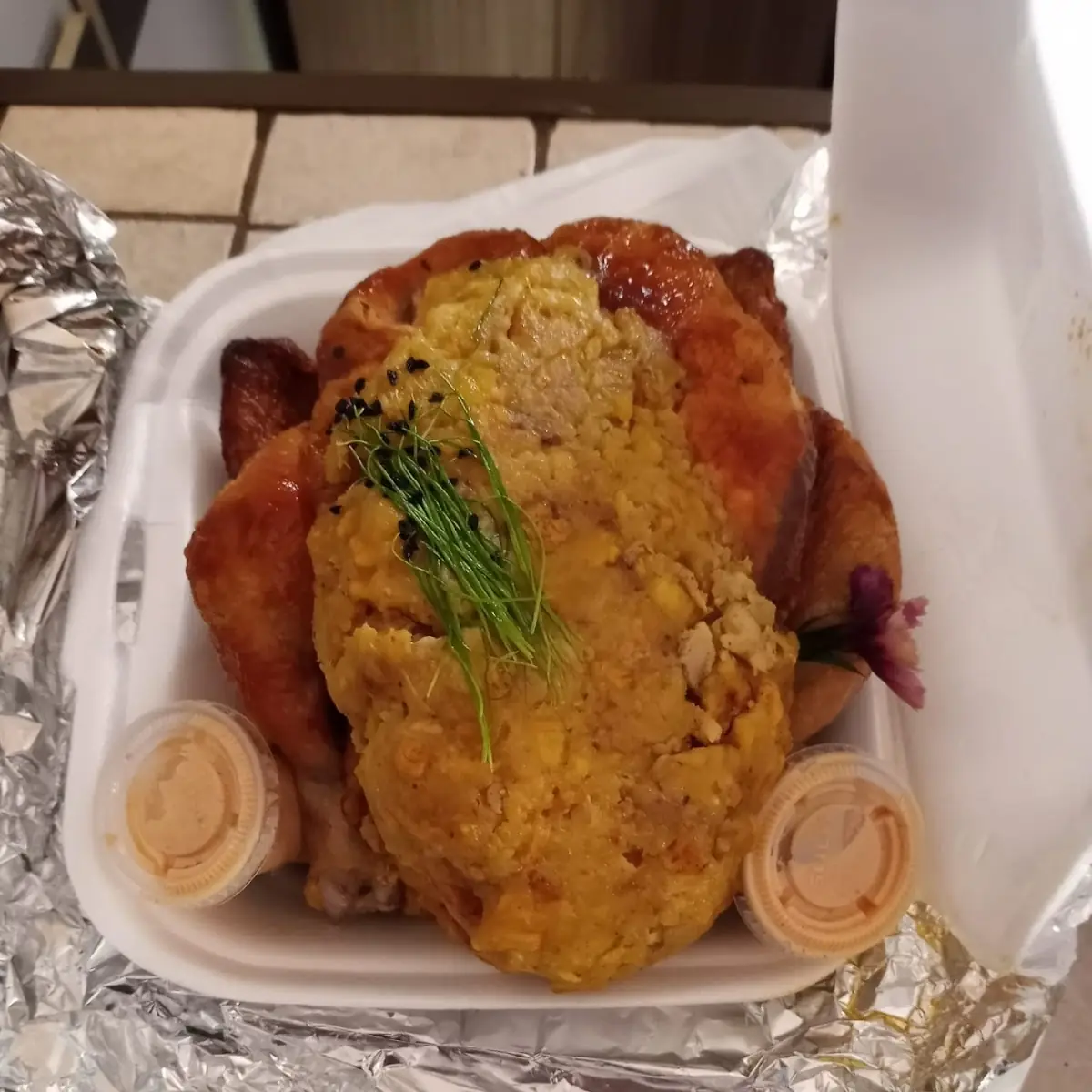 Pollo Relleno de Trifongo