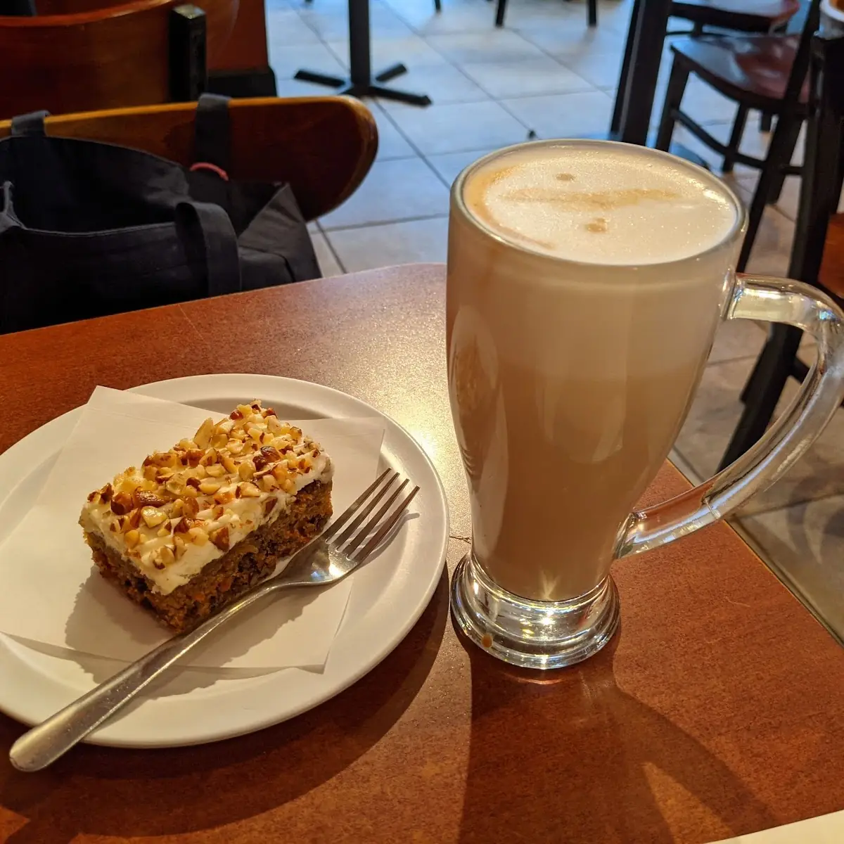 Carrot Cake and Vanilla Latte