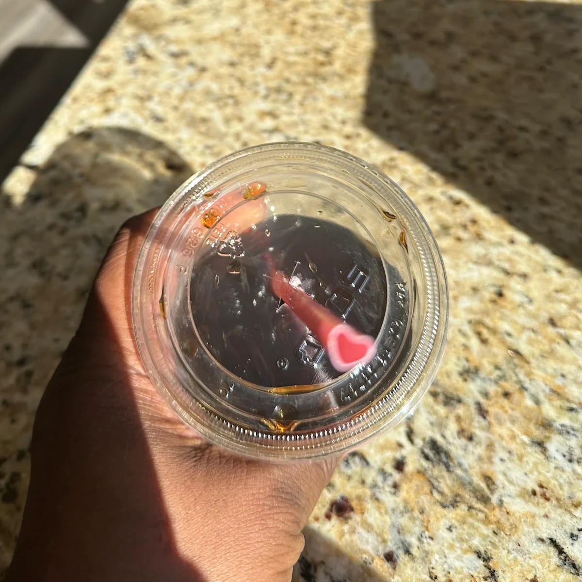 Cold Brew with Heart-Shaped Straw